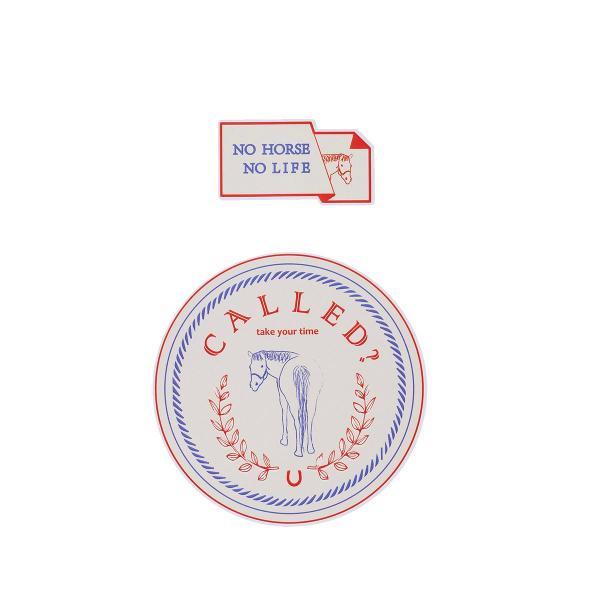 乗馬用品 Nico ステッカー Lorbeer オフホワイト 乗馬 馬具