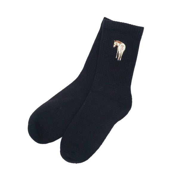 乗馬用品 Nico カジュアルソックス ブラック 乗馬 馬具