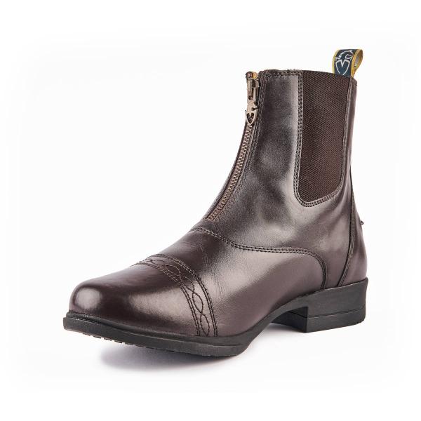 乗馬用品 MORETTA ロゼッタ 本革 ライディング ショートブーツ ブラウン 乗馬 馬具