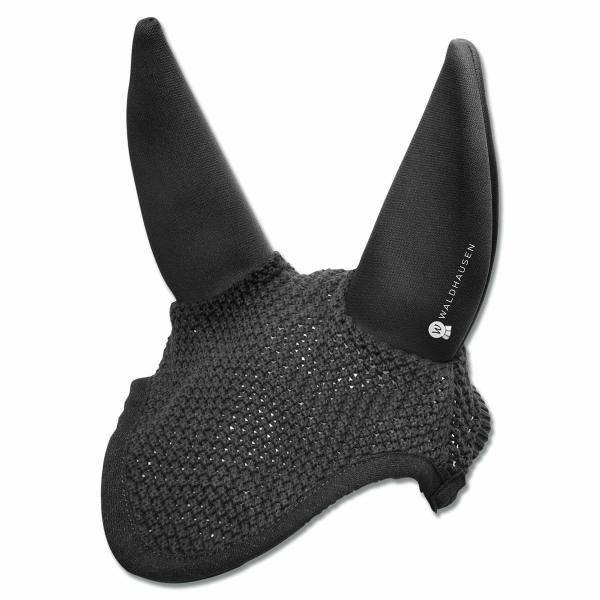 乗馬用品 WALDHAUSEN イヤーネット 防音タイプ ブラック 乗馬 馬具