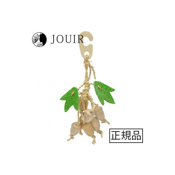 天然木をメインに使用した小鳥のおもちゃ！・金属を使用しないナチュラルな小鳥のおもちゃです。・小鳥がかじったり、ひっぱたり、木を削りだしたコロコロどんぐりに、ヘチマの 葉っぱがアクセントのおもちゃです。・トウモロコシの皮でまとめた、色々な素材...