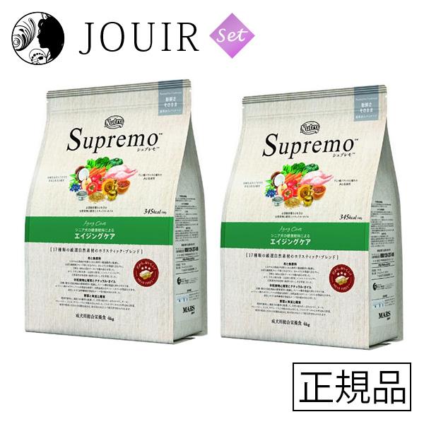 Nutro Supremo エイジングケア　4kg×2袋！ セット販売】ニュートロ シュプレモ 全犬種用 エイジングケア 4kg×2コ