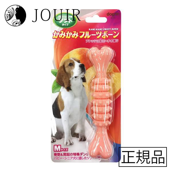 [スーパーキャット] かみかみフルーツボーン ソフト パピー・シニア用 ピーチ M