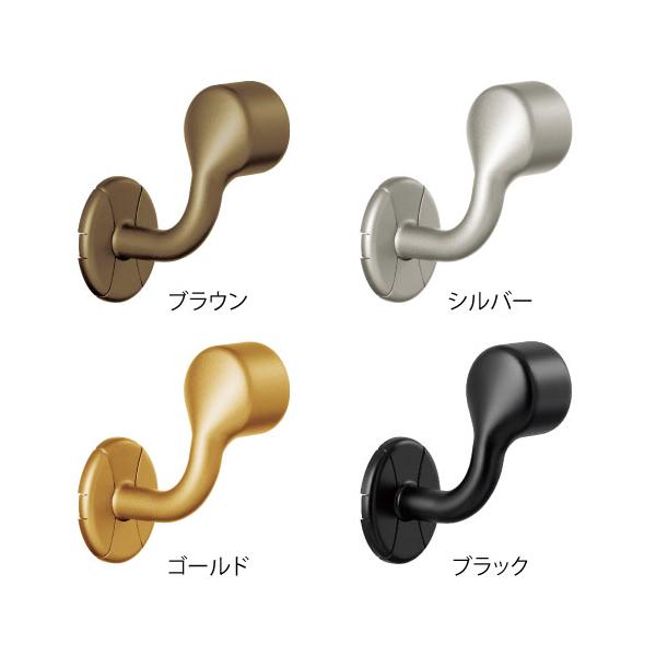 手すりブラケット 35mm 金具 マツ六 BD-10LG BD-10LS BD-10LB BD-10LBK 横受エンドブラケット 左用 手すり用 取付金具 部品