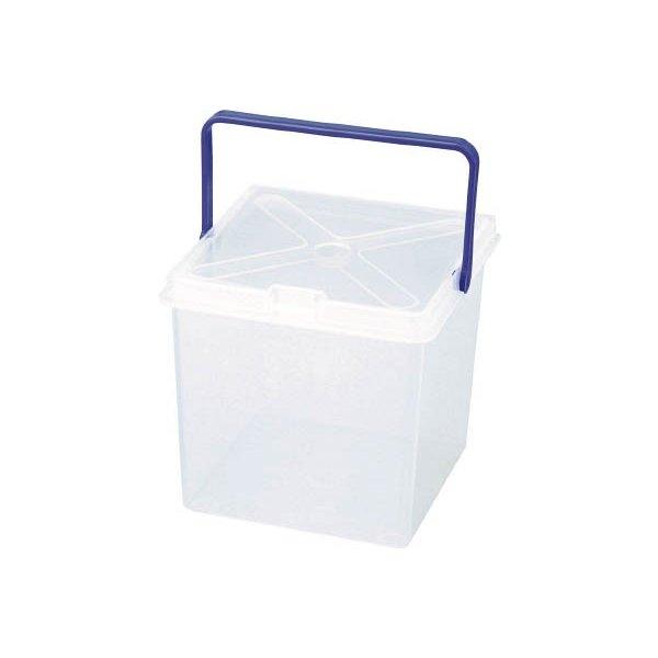 【リングスター Mr.ビス B-170】■ビス徳用箱がスッポリ入る■引張りに強いハンドル。■取外し可能なワンタッチ開閉フタ。※箱のみです。ビスは別売です。品番：B-170サイズ：L171×W171×H161mm材質：コーポリマー入数：1個工...