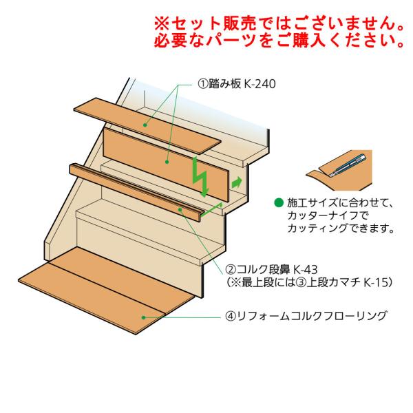 コルク 階段 床 コルクリニューアル階段 踏み板 K 240 Buyee 日本代购平台 产品购物网站大全 Buyee一站式代购 Bot Online