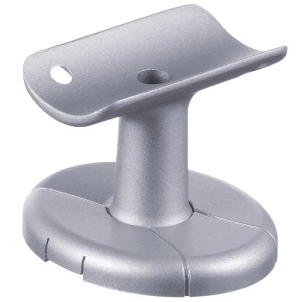 【32mm】※横使い不可※木下地に取付けしやすいようネジ穴を斜めにあけています。コンクリートアンカーをご使用の場合は加工にご注意下さい。色：シルバー(BE-05S)材質：亜鉛合金、ABS樹脂付属品：ねじ付入数：1個手スリ 手すり 手摺 玄関...