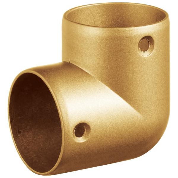 手すりブラケット 32mm 金具 マツ六 BE-19G Lコーナー ゴールド 手すり用 取付金具 部品