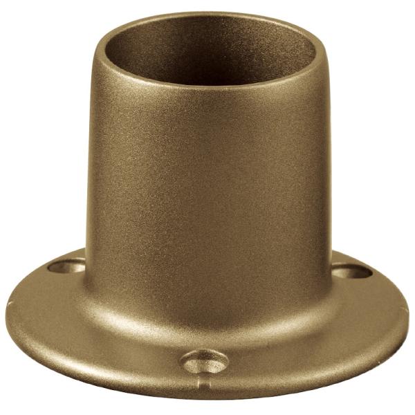 手すりブラケット 32mm 金具 マツ六 BE-29B ベースソケット ブラウン 手すり用 取付金具 部品