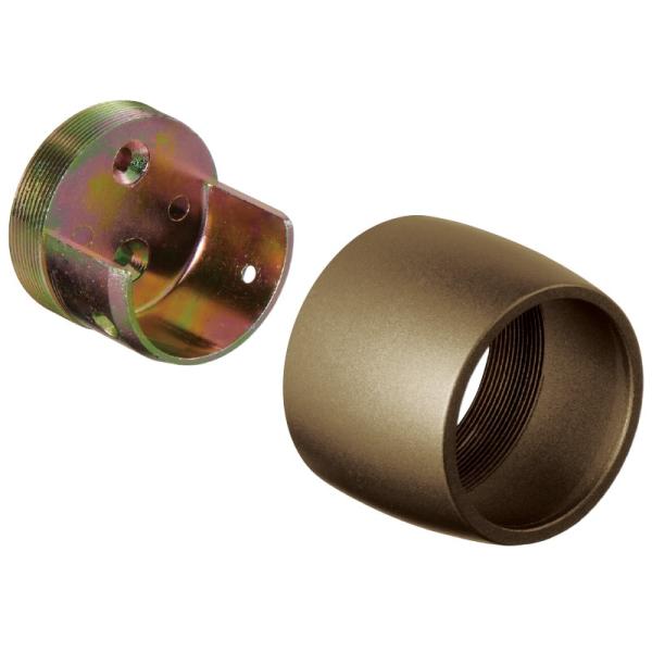 手すりブラケット 32mm 金具 マツ六 BE-40B Nエンドソケット ブラウン 手すり用 取付金具 部品
