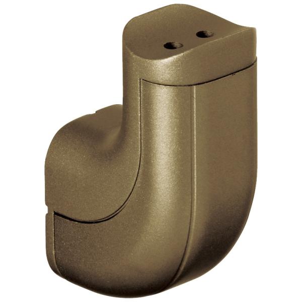 手すりブラケット 32mm 金具 マツ六 BE-61B ベースプレート用ブラケット横型カバー付 ブラウン 手すり用 取付金具 部品