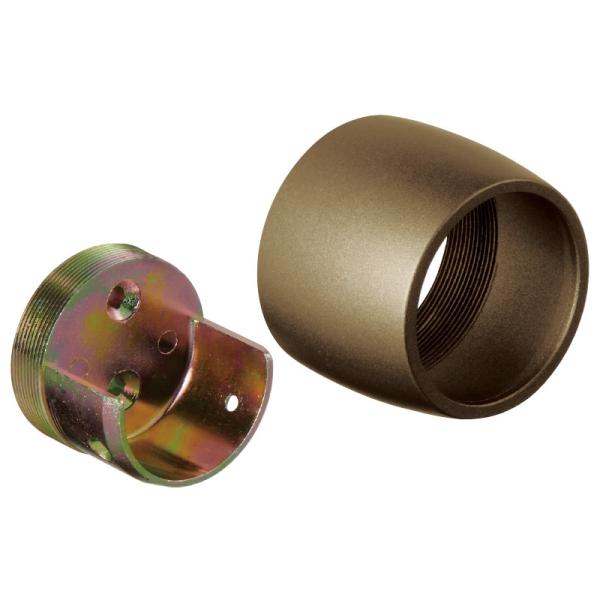 手すりブラケット 35mm 金具 マツ六 BD-40B Nエンドソケット ブラウン 手すり用 取付金具 部品
