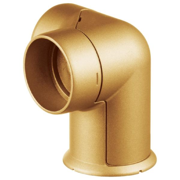 手すりブラケット 35mm 金具 マツ六 BD-68G コーナーブラケット 金属カバー付 ゴールド 手すり用 取付金具 部品