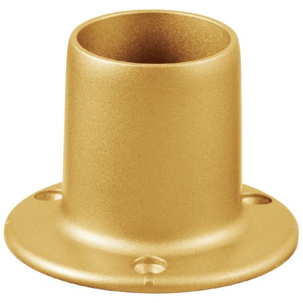 他サイト： 手すり 金物 部品 手摺 tesuri 玄関 階段 トイレ diy 介護 マツ六 32mm ベースソケット BE-29G ゴールドの商品画像