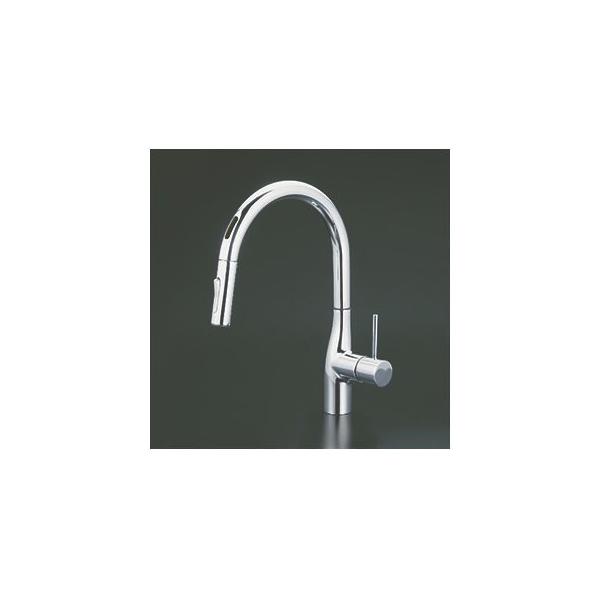 KVK キッチン水栓 一般地用 KVK製（KVK）KM6071DEC シングルシャワー付