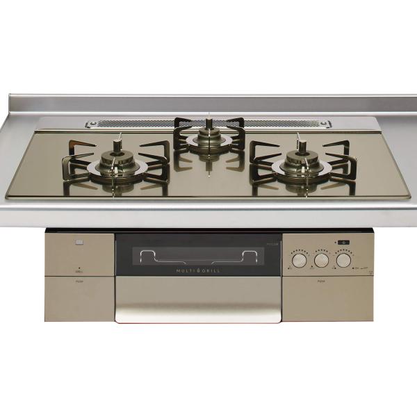 ガスコンロ【新品】 クリナップ ガスコンロ ZGGRK7A22BUS-K ガラストップコンロ PROGRE