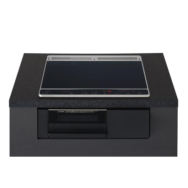 ●u.パナソニック 【KZ-N1H6AS】IHクッキングヒーター 2口IH+ラジエントタイプ Nシリーズ 鉄・ステンレス対応 ブラック/グレー Panasonic（パナソニック） IHクッキングヒーター パナソニック製