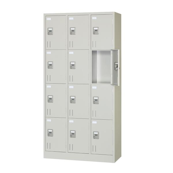 多人数ロッカー オフィスロッカー 12人用 収納ボックス ダイヤル錠