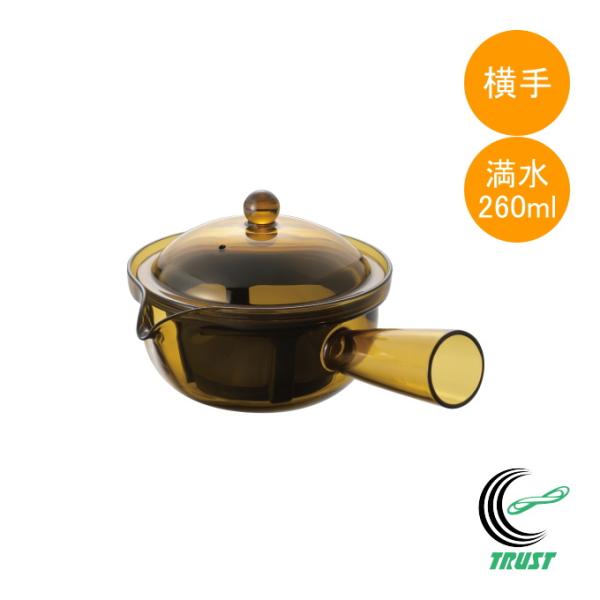 われない珈琲急須 横手 TW-3774 1個 日本製 コーヒー お茶 ティー ティーポット 急須 丈夫 軽い トライタン製 割れない 琥珀色 曙産業