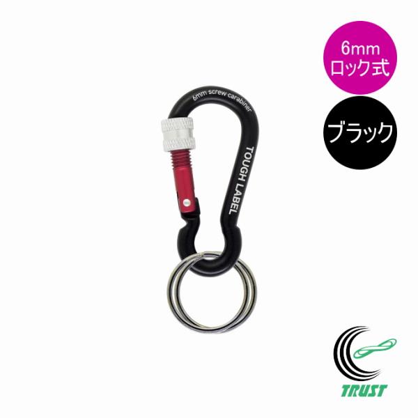 キーホルダー・部品の取付けに。Wリング2個付。ネジロック付き。※このカラビナは登山用ではありません。※ご使用のパソコンの設定や環境などにより、画像と実物の色合い等が異なる場合がございますがご了承ください。 ■ネコポス（全国一律送料300円）...