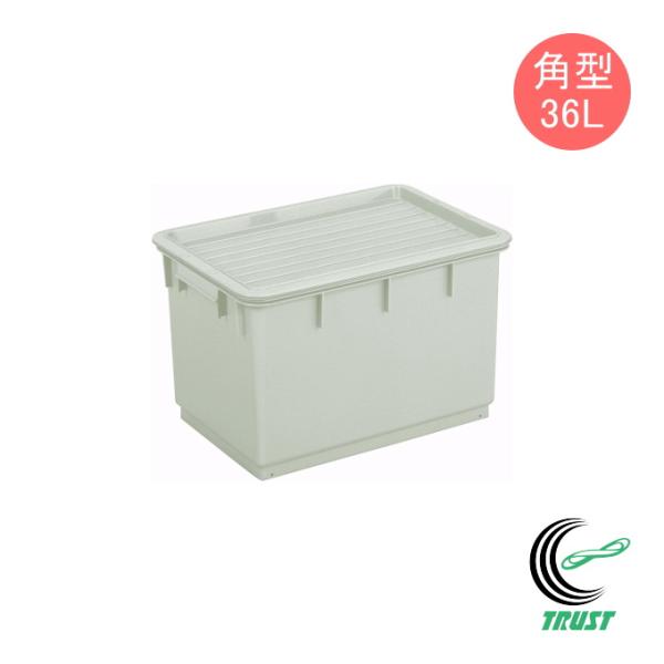 大根や野沢菜なども漬けやすい角型タイプ。36Lサイズ、フタ・押しフタ付き。食品衛生法適合の素材を使用しているので、飲み水等の保存にも安心してお使いいただけます。【サイズ】（約）345×500×310mm【材質】ポリプロピレン【容量】（約）3...