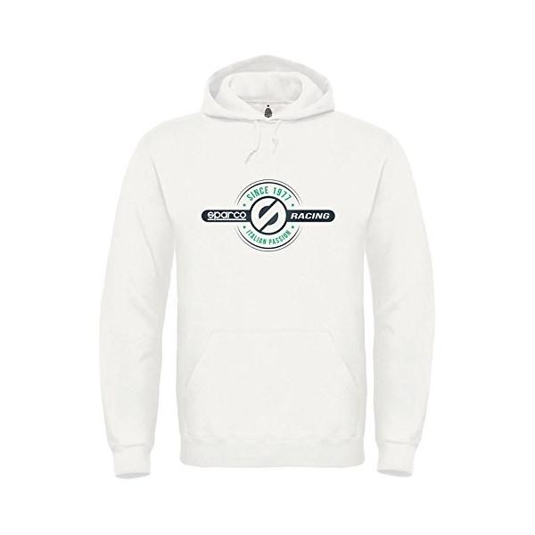 SPARCO (�X�p���R) �p�[�J�[ HOODIE 1977 WHITE 01226BI2M �T�C�Y/�J���[M/WHITE