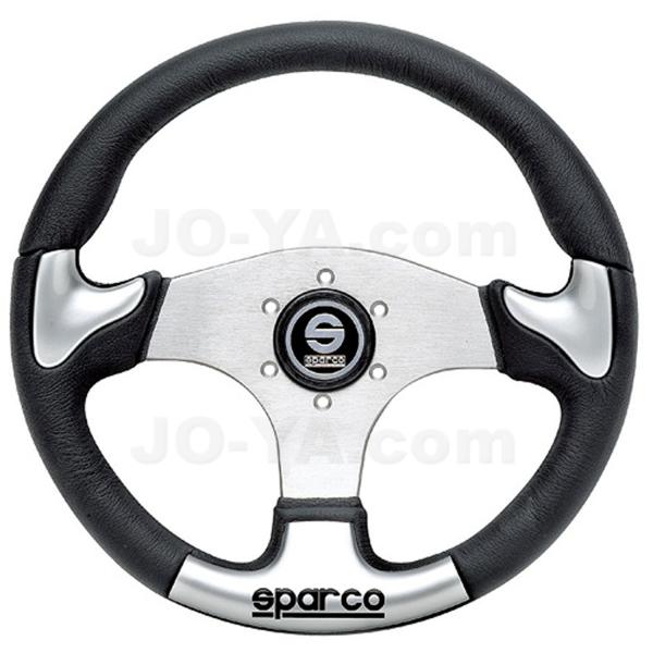 SPARCO (スパルコ) ステアリング P222 ブラックレザー ( 一部シルバー