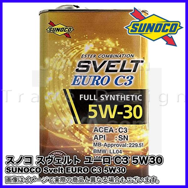 SUNOCO ( XmR ) GWIC Svelt EURO ( XFg[ ) C3 5W30 FULL SYNTHETIC OIL 1L MB-Approval : 229.51 BMW : LL04 VW : 504/507
