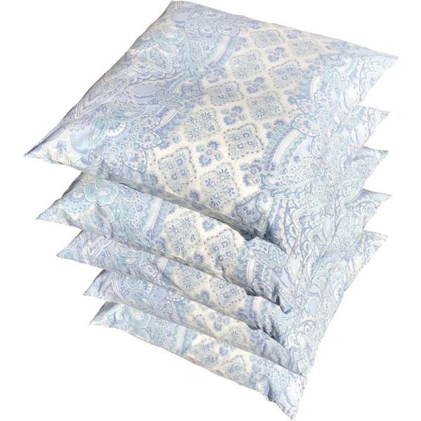 座布団カバー 55 59 ５枚組 ペイズリー 約５５×５９ｃｍ ＢＬ 日本製 銘仙判 メール便対応限定 おしゃれ かわいい フロアークッションカバー