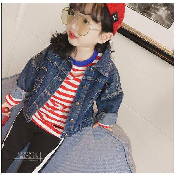 バック ボタン オーバーサイズ デニムジャケット Gジャン ジージャン 韓国子供服 キッズ アウター 女の子 ガールズ Buyee 日本代购平台 产品购物网站大全 Buyee一站式代购 Bot Online