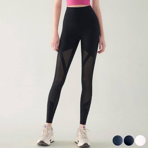 ヨガパンツ レディース ヨガ レギンス ヨガウェア スパッツ パンツ メッシュ ハイウエスト 派手 ロング丈 ストレッチ セクシー おしゃれ ダンス