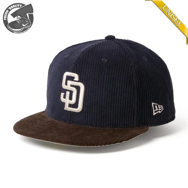 ニューエラ 59FIFTY コーデュロイ サンディエゴ・パドレス ネイビー ダークブラウン NEW ERA 5950 CORDUROY SAN DIEGO・PADRES 15137344