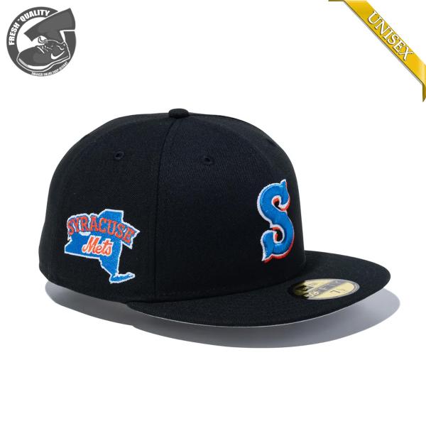 ニューエラ 59FIFTY マイナーリーグベースボール シラキュース・メッツ ブラック NEW ERA 5950 MiLB SYRACUSE METS 15221324