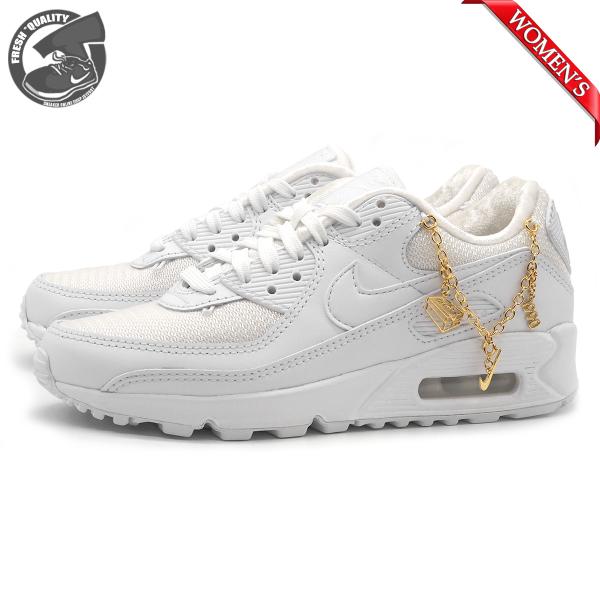 【並行輸入品】ナイキ ウィメンズ エアマックス 90 ラッキー チャーム NIKE WMNS AIR MAX 90 LUCKY CHARMS WHITE/METALLIC GOLD/WHITE