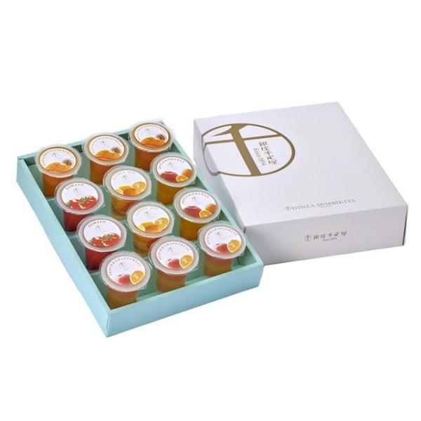 銀座千疋屋 5種類の味 12個入 銀座フルーツジュレ ゼリー 銀座千疋屋