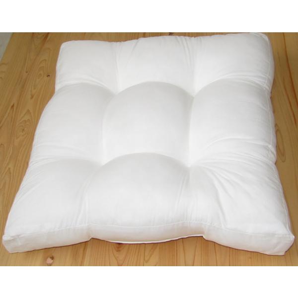 日本製 座布団 ヌード 中材 ５０ｘ５４ｘ６ｃｍ マチ付き 55×59cmカバー用 発送日当日わた入れ仕上げ 中身 クッション ザブトン ざぶとん ふっくら フカフカ