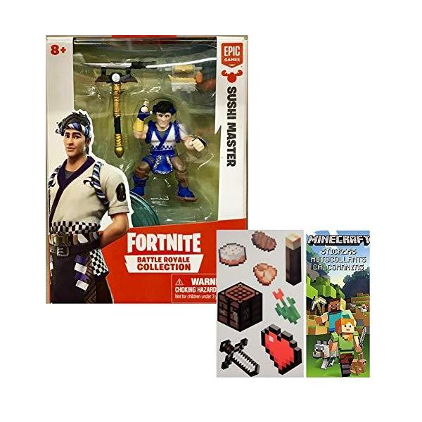 Fortnite バトルロイヤルコレクション 2インチ 寿司マスターフィギュア マインクラフトステッカー7枚セット 2アイテム Ys Joyful Lab 通販 Yahoo ショッピング