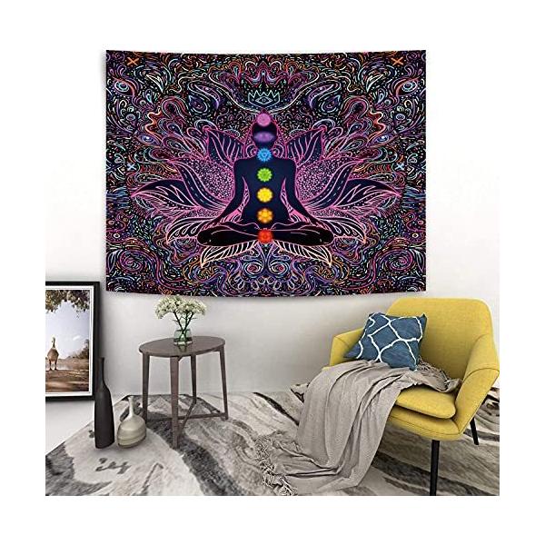 7つのチャクラタペストリー ヨガ 瞑想 壁タペストリー サイケデリック 曼荼羅 ヒッピータペストリー ボヘミアン 壁掛けアート ホーム ベッドルーム Ys Joyful Lab 通販 Yahoo ショッピング