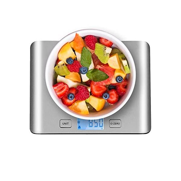 Food Kitchen Scale, Digital Grams and Oz for Cooking, Baking, and Weight Lo
