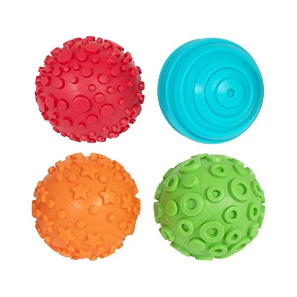 READY 2 LEARN Paint and Dough Texture Spheres - Set of 4 - Ages 2 + - Mix a