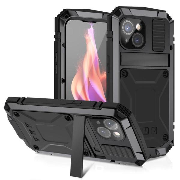 ANROD iPhone 15 Plus用ケース 生活防水 耐衝撃 ハードケース アルミニウムメタル...