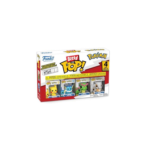 Funko Pop! Bitty: ポケモン - ピカチュウ、ヴァポレオン、キャタピー、キューボーン
