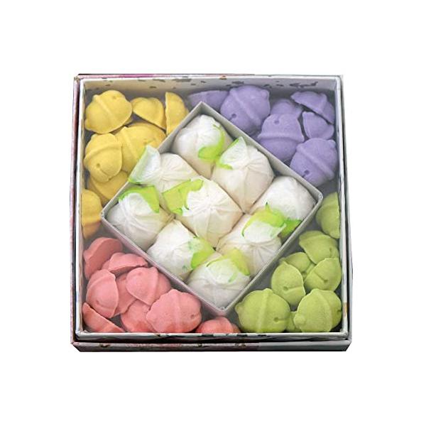 ずっと気になってた西倉製菓 麦こがし 230g×12入 せんべい お多福 和三盆 干菓子 和三盆糖 御干菓子 落雁 らくがん 2色 16個入