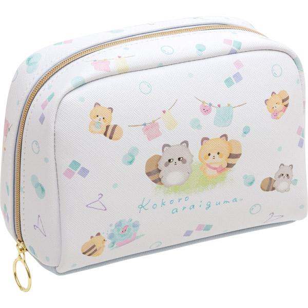 【メール便不可】ココロアライグマのポーチです☆ココロをすっきりおせんたくできちゃう！？アライグマのキャラクターがデビュー！誰もが持っている疲れたココロ、傷ついたココロをすっきりおせんたくしてくるよ！癒やし度120%のキャラクター「ココロもす...