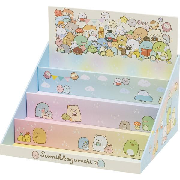 【メール便不可】すみっコぐらしのすみっコだんだんシェルフです☆ライフスタイルに合わせて、てのりぬいぐるみを可愛くおかたづけ。あなたのくらしのすみにフィットするおかたづけシリーズです☆「てのりぬいぐるみ」のみんなのお顔が見えるようかわいく並べ...