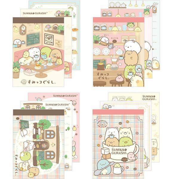 すみっコぐらし クロスメモ 4種1セット 喫茶すみっコ Mw071 ジョイン文房具店 通販 Yahoo ショッピング