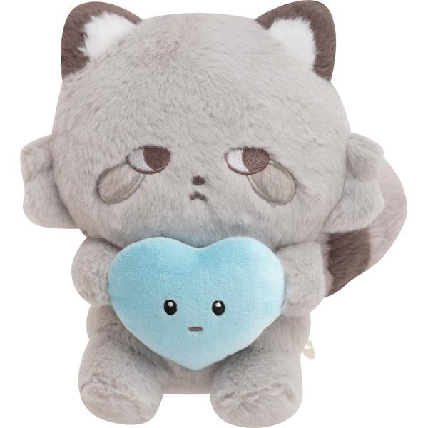 サンエックス ココロアライグマ ココロもすっきりおせんたく ぬいぐるみS ココロアライグマ「ココロもすっきりおせんたく」 グッズ