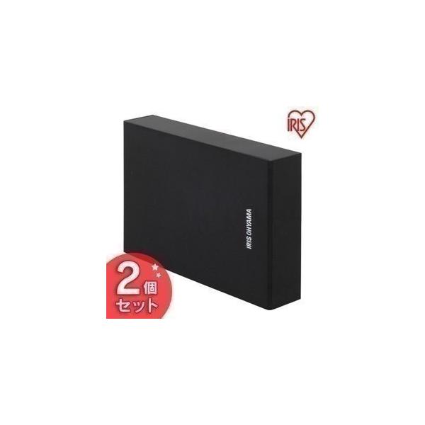 IRIS OHYAMA テレビ録画用 外付けハードディスク 2TB アイリスオーヤマ外付けHDD 2TB ブラックテレビ用