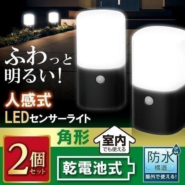 IRIS OHYAMA（アイリスオーヤマ） 電池式LEDガーデンセンサーライト 角