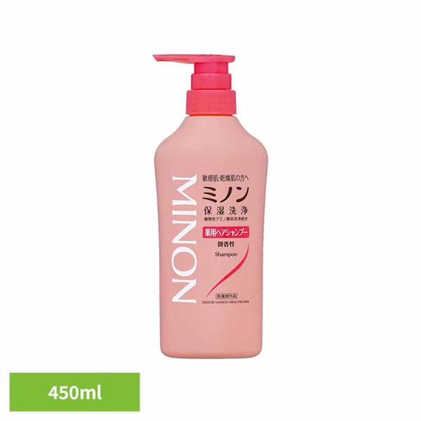 ミノン 敏感肌 うるおい 乾燥 ミノン 薬用ヘアシャンプー450ml 第一三共ヘルスケア (B)